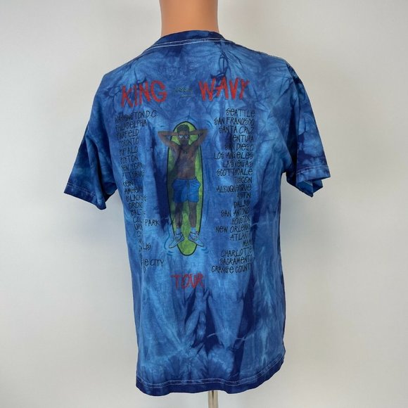 Kyle 2015 King Wavy Tour Tie Dye Double Sided T Shirt Super Duper Rap Hip Hop M - Picture 3 of 4